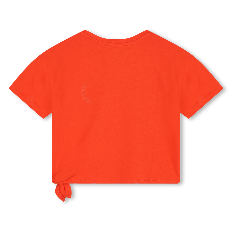 Tie-Hem Studded T-Shirt MICHAEL KORS 
                    GIRL