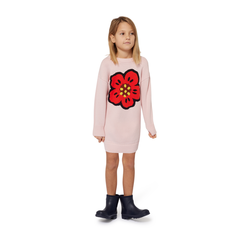 Jacquard Knitted Dress KENZO KIDS 
                    GIRL