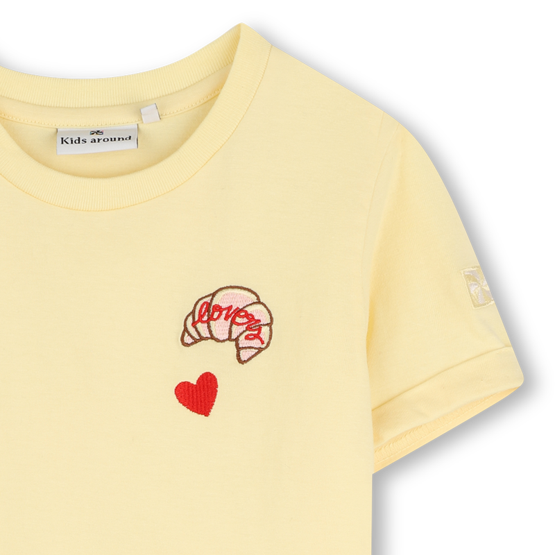 Camiseta de mangas curtas KIDS AROUND 
                        GIRL