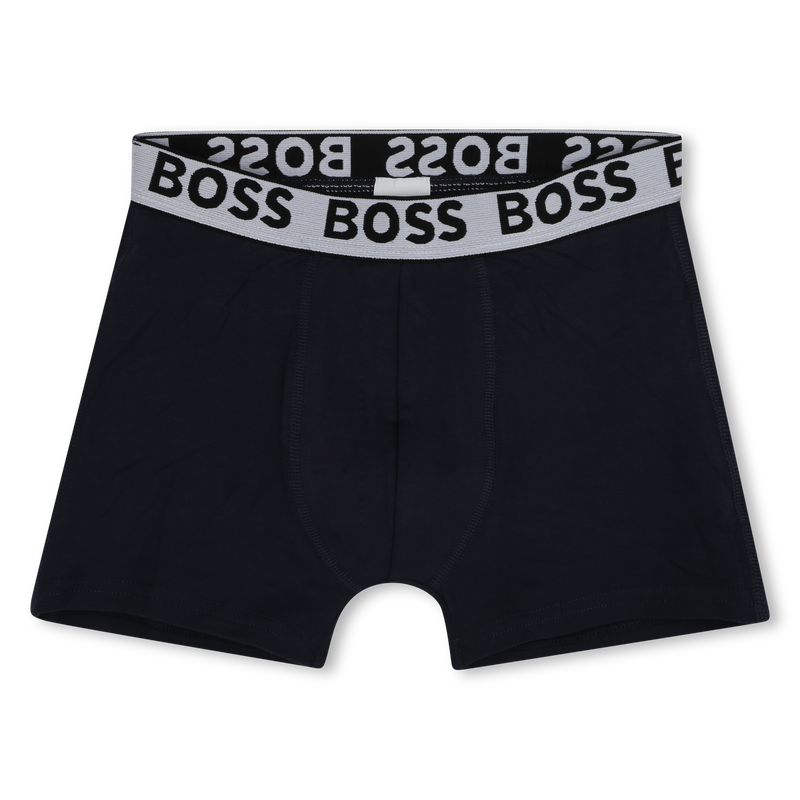 Set of 3 cotton boxer shorts BOSS 
                    BOY