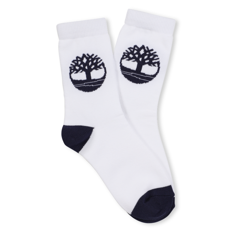 Pacote de trio de meias jacquard TIMBERLAND 
                        BOY