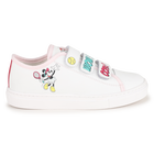 T&eacute;nis com riscas de gancho e la&ccedil;o MARC JACOBS 
                    GIRL