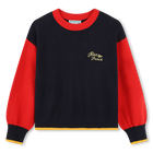 Camisola de malha com bordados KENZO KIDS 
                    GIRL