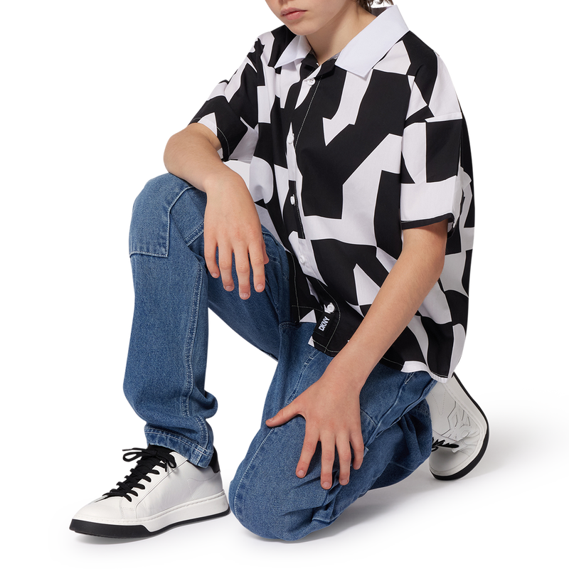 Jeans com cintura ajust&aacute;vel DKNY 
                        UNISEX