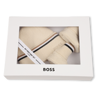 Conjunto de touca e pantufas BOSS 
                    UNISSEXO