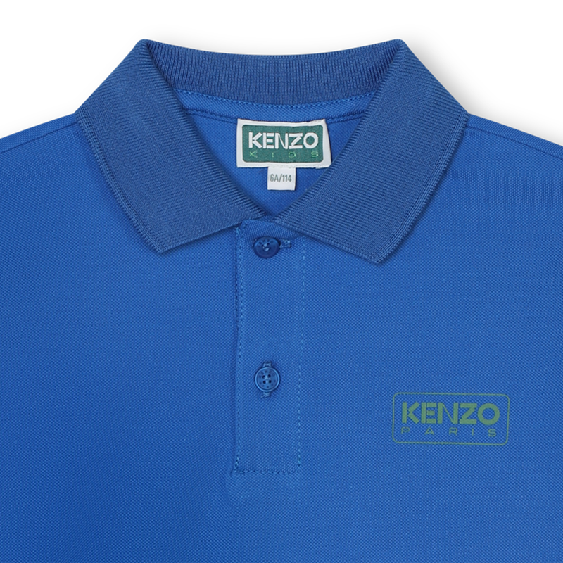 Polo manga curta com logótipo KENZO KIDS 
                    BOY