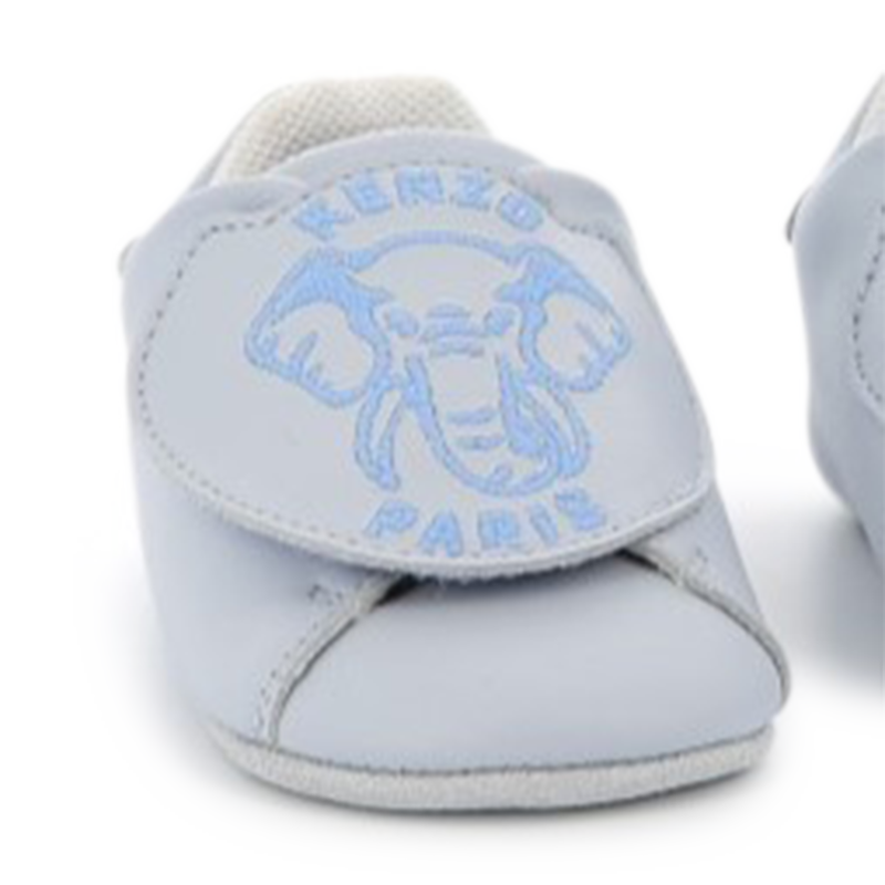 Leather Velcro slippers KENZO KIDS 
                    UNISEX