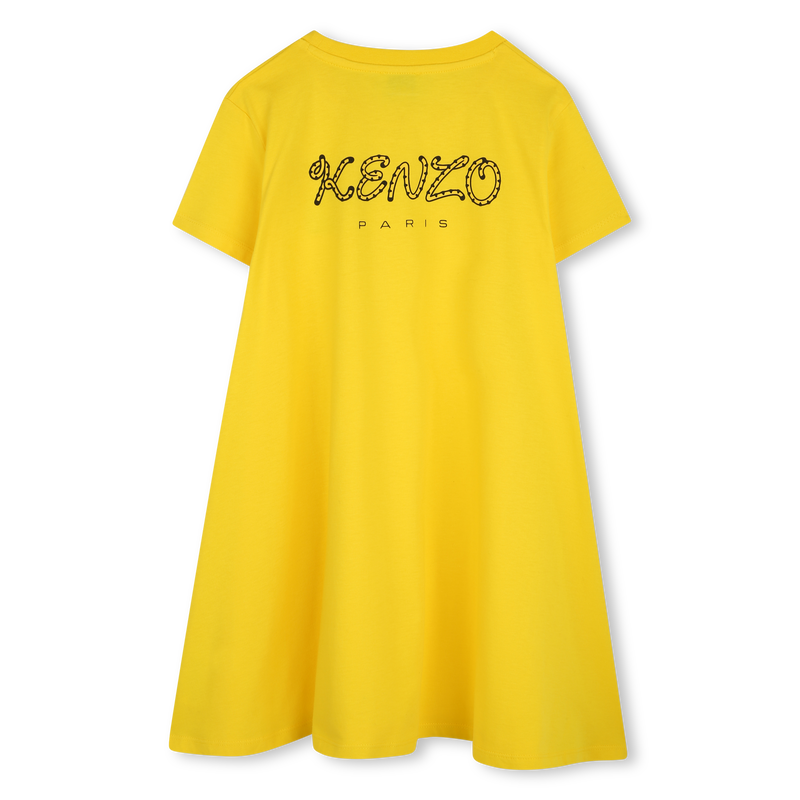 Vestido evas&eacute; emblema bordado KENZO KIDS 
                        GIRL