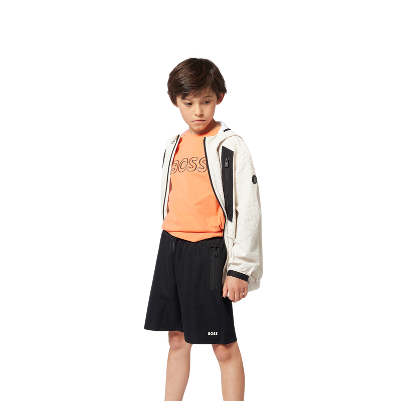 Bermudas jogging com log&oacute;tipo BOSS 
                        BOY