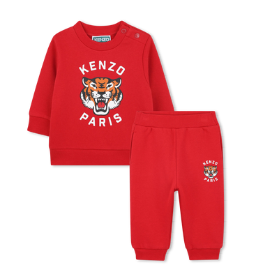 Conjunto de moletom e calça em lã KENZO KIDS UNISEX