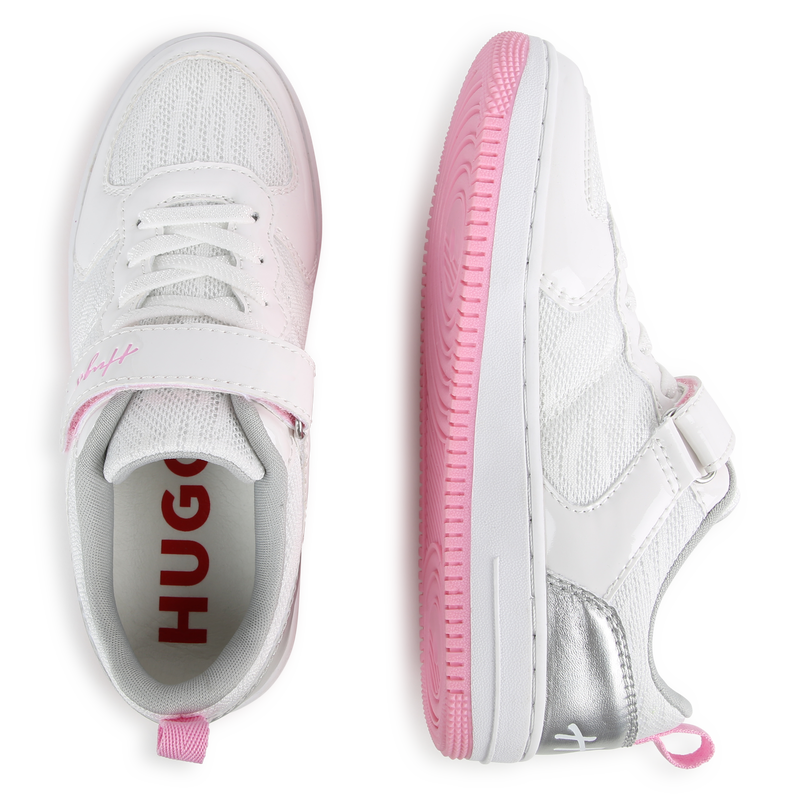 Ténis com atacadores e velcro HUGO 
                    GIRL