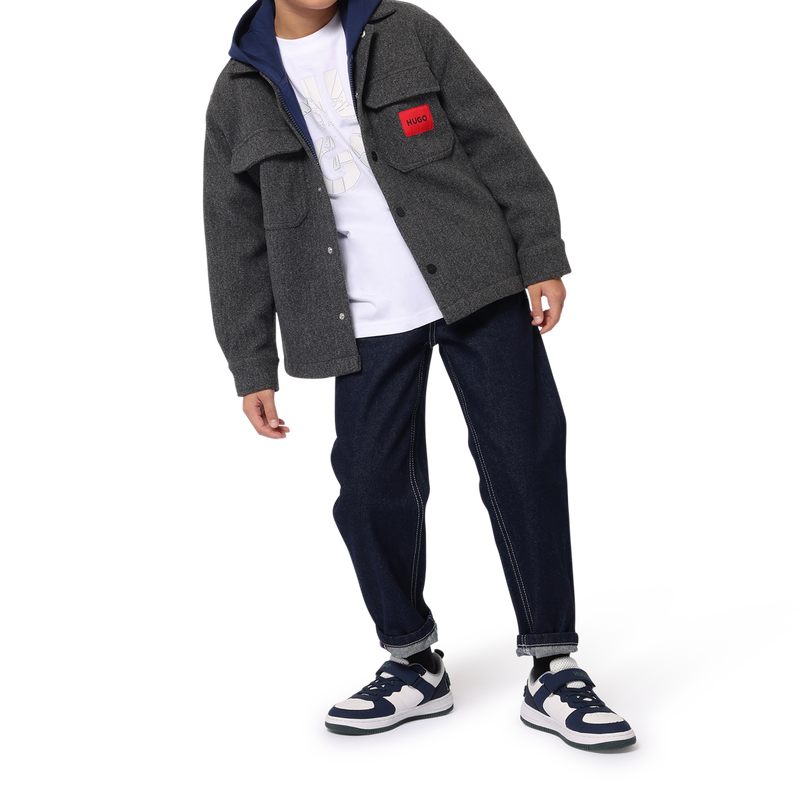 Sobrecamisa efeito feltro HUGO 
                        BOY