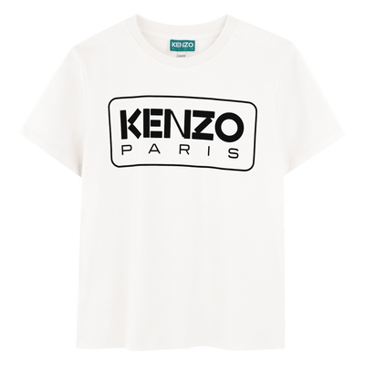 T-shirt manga curta em algod&atilde;o KENZO KIDS BOY