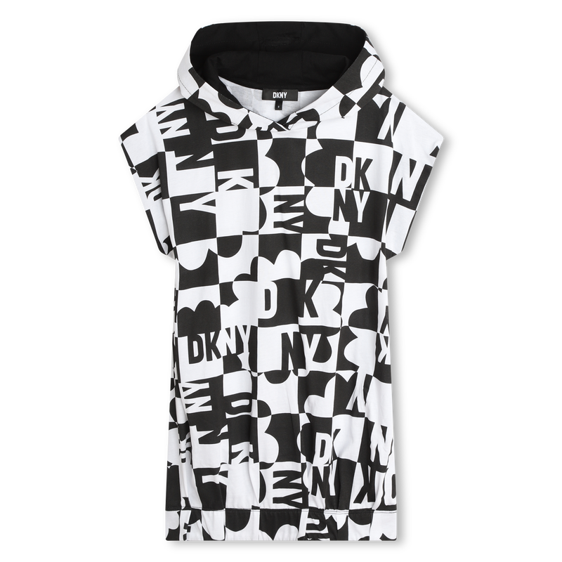 Vestido com capuz DKNY 
                    GIRL
