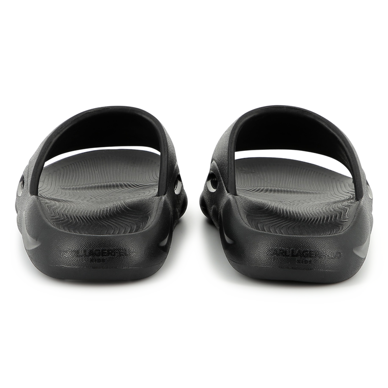 Chinelos com log&oacute;tipo da marca KARL LAGERFELD KIDS 
                        BOY