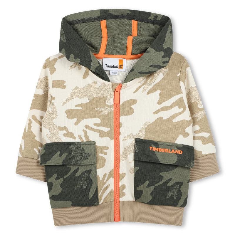 Cardig&atilde; de jogging com capuz TIMBERLAND 
                        BOY