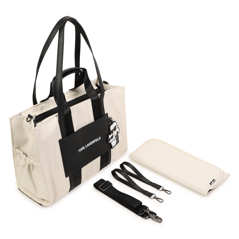 Saco muda-fraldas com crach&aacute; KARL LAGERFELD KIDS 
                        UNISEX