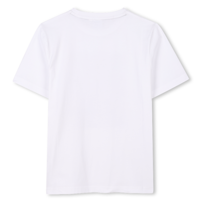 T-shirt manga curta em algod&atilde;o BOSS 
                        MENINO