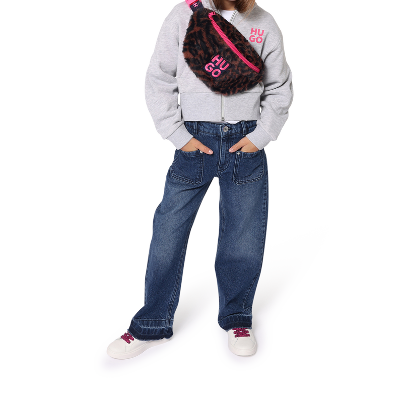 Casaco com fecho de correr HUGO 
                        GIRL