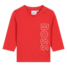 T-shirt algod&atilde;o com log&oacute;tipo BOSS 
                    BOY