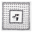 Len&ccedil;o quadrado estampado KARL LAGERFELD KIDS 
                    GIRL