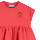 Vestido reunido na cintura KENZO KIDS 
                    GIRL