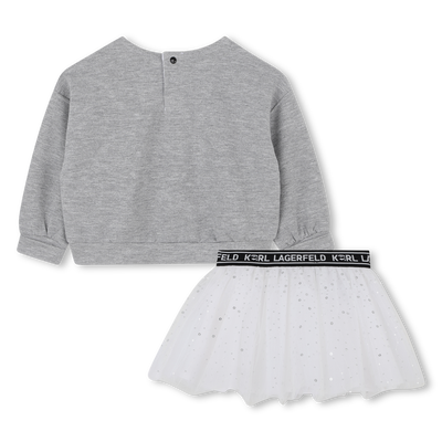Conjunto de moletom e saia KARL LAGERFELD KIDS GIRL