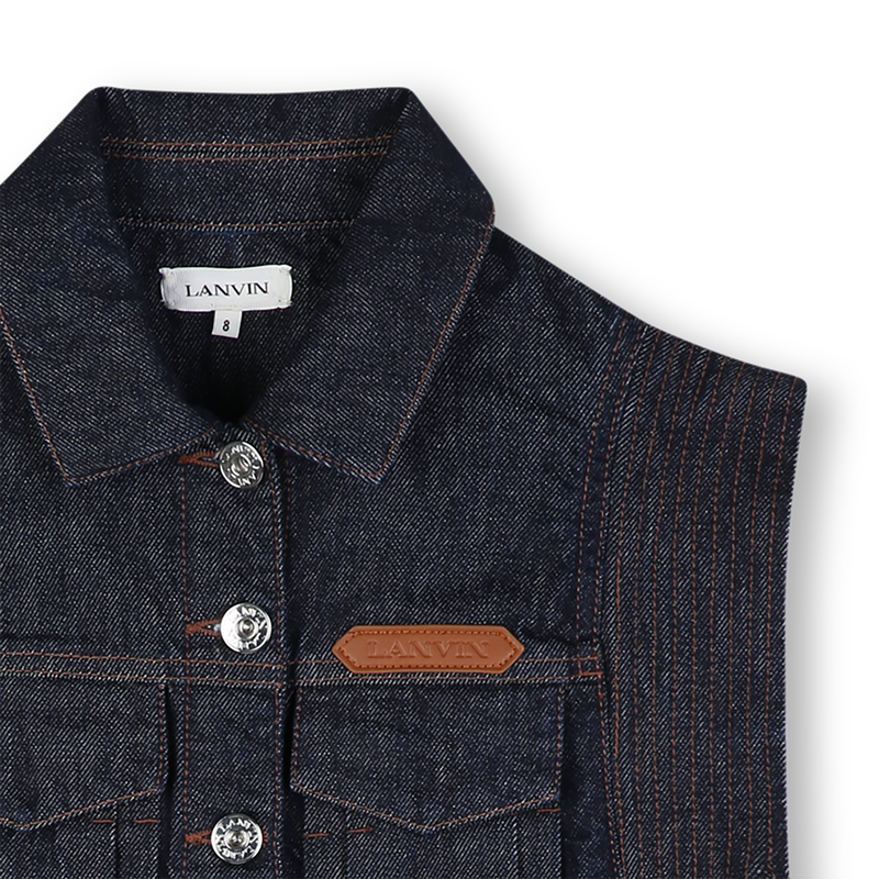 Vestido em denim LANVIN 
                        GIRL