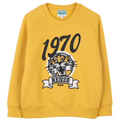Sweatshirt de gola redonda KENZO KIDS BOY