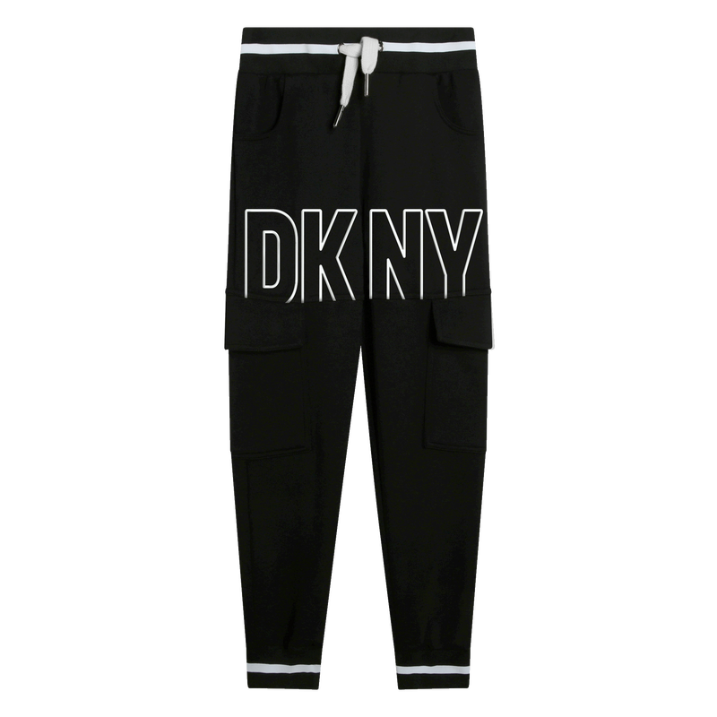 Calças jogging em moletão DKNY 
                    BOY