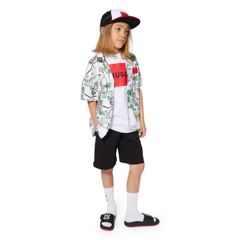 T-shirt de manga curta HUGO 
                    BOY