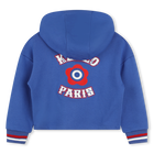 Sweatshirt bordada com capuz KENZO KIDS 
                    GIRL