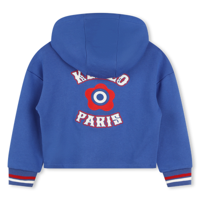 Sweatshirt bordada com capuz KENZO KIDS GIRL