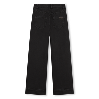 Jeans de corte largo com ilh&oacute;s MICHAEL KORS GIRL