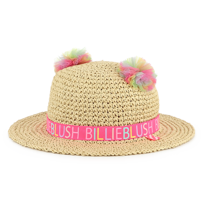 Pom-Pom Straw Hat BILLIEBLUSH GIRL