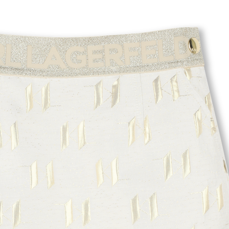 Saia de cerim&oacute;nia em jacquard KARL LAGERFELD KIDS 
                        GIRL