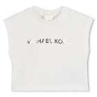 Conjunto de cardigan, saia e t-shirt MICHAEL KORS 
                    GIRL