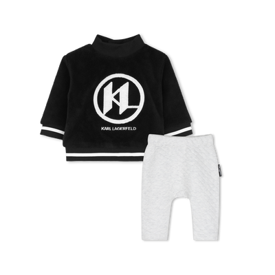 Conjunto de moletom e cal&ccedil;a KARL LAGERFELD KIDS MENINO