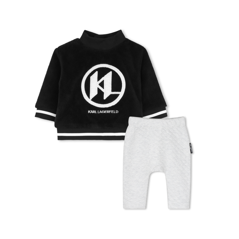 Conjunto de moletom e cal&ccedil;a KARL LAGERFELD KIDS 
                        MENINO