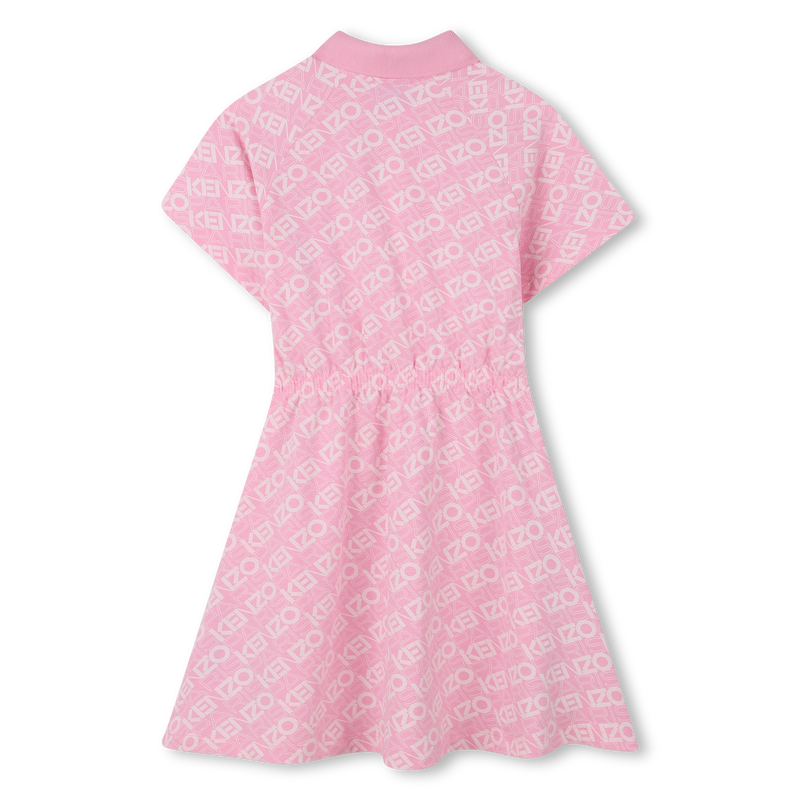 Vestido-polo com mangas raglan KENZO KIDS 
                        GIRL