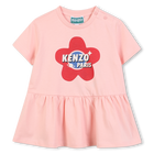 Vestido de manga curta KENZO KIDS 
                    GIRL