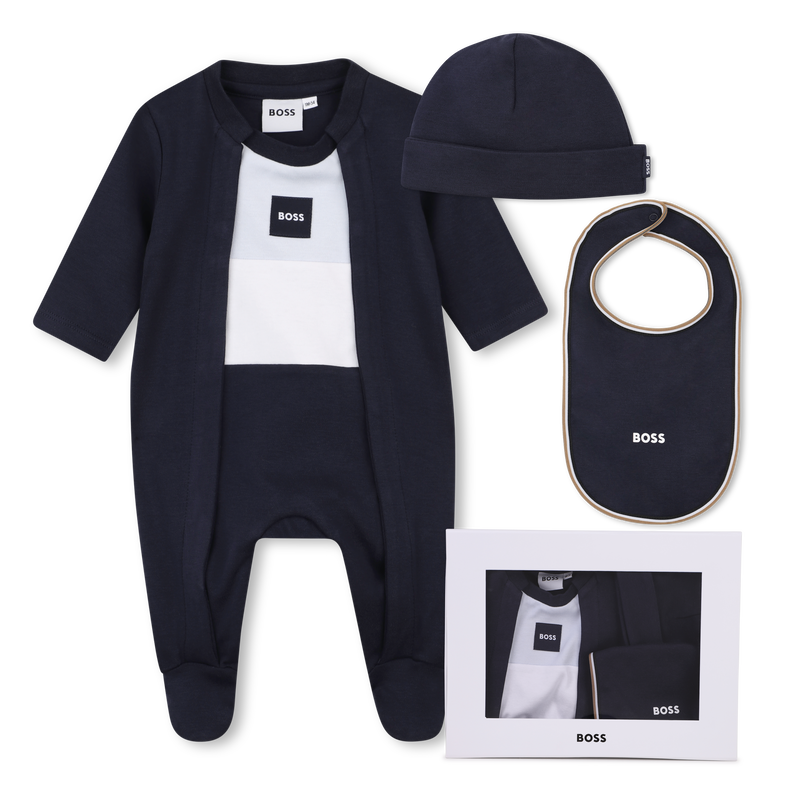 Conjunto de pijama, touca e babador BOSS 
                        BOY