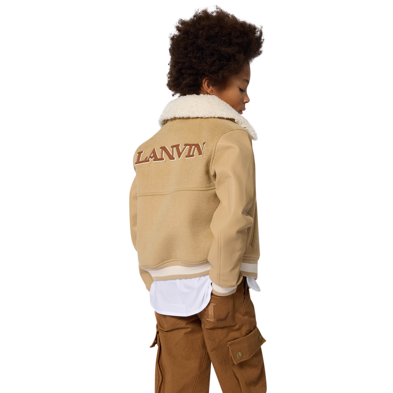 Camisa estampada bordada com o logotipo do che LANVIN 
                    BOY