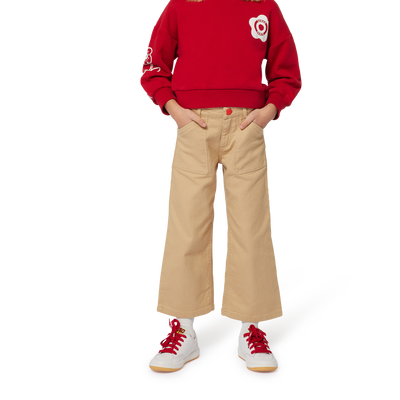 Sweatshirt em molet&atilde;o algod&atilde;o KENZO KIDS GIRL