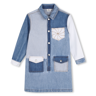 Vestido em denim KIDS AROUND GIRL