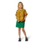 Saia trap&eacute;zio com bolsos KENZO KIDS 
                    GIRL