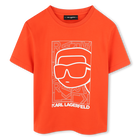 T-shirt com estampa, LARANJA, hi-res