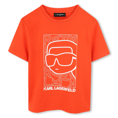 T-shirt com estampa KARL LAGERFELD KIDS BOY