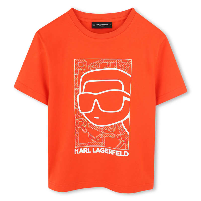 T-shirt com estampa KARL LAGERFELD KIDS 
                        BOY