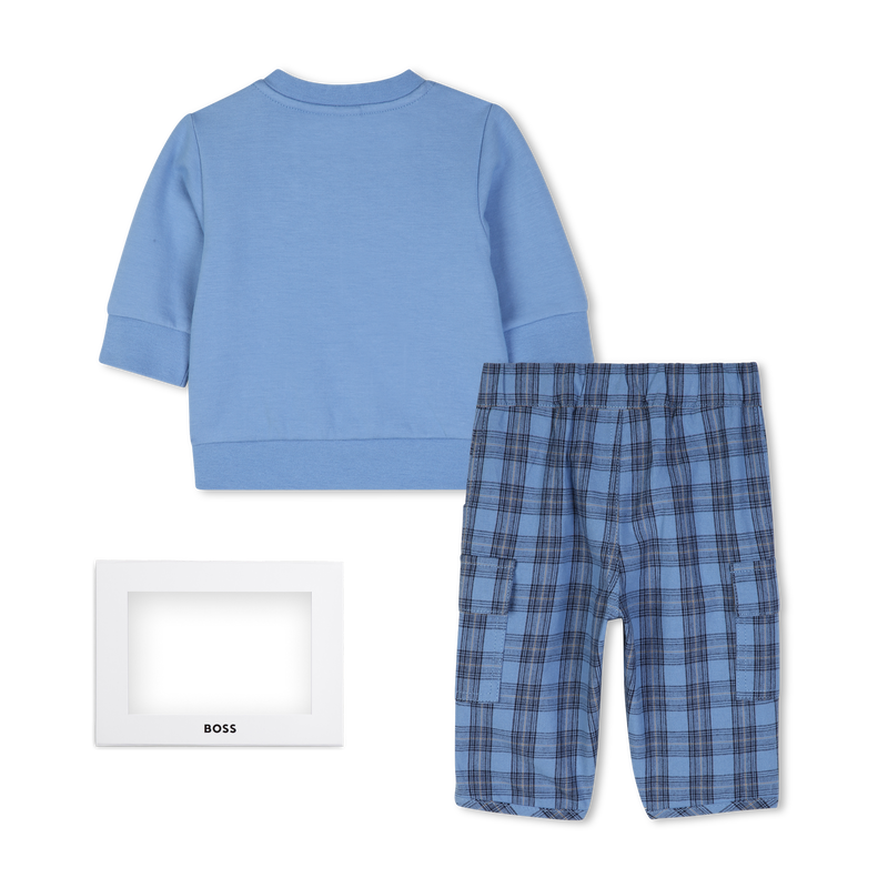Conjunto de moletom e cal&ccedil;a BOSS 
                        MENINO